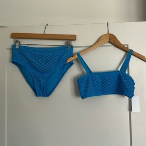 SPLENDID INTERTWINED 2-PIECE SWIMWEAR SWIMSUIT SET SIZE 12 MSRP $64.00 NWT